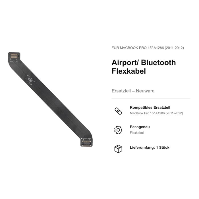Airport/ Bluetooth Flexkabel für MacBook Pro 15" A1286 (2011-2012)