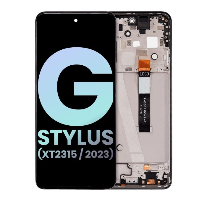 LCD Display mit Rahmen für Moto G Stylus 5G (XT2315/ 2023) (Original)