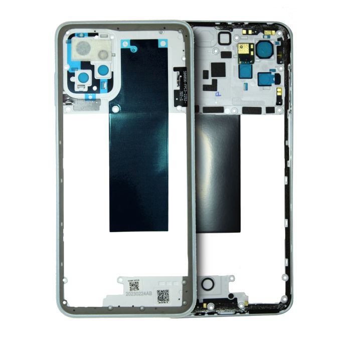 Mid - Gehäuse für Moto G Power 5G (XT2311/ 2023) (Original) (Bright White)