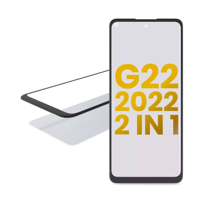 2-in-1 Front Glas mit OCA vormontiert für Motorola Moto G22 (XT2231/ 2022)