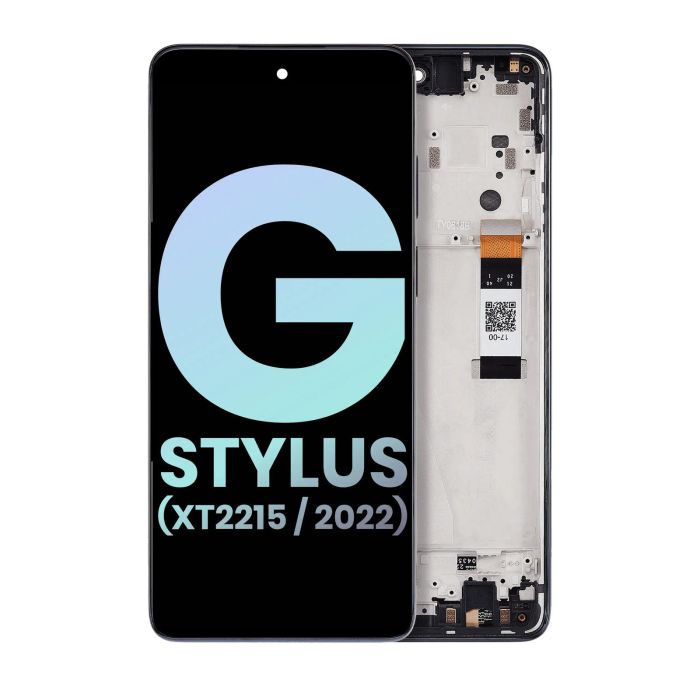 LCD Display mit Rahmen für Moto G Stylus 5G (Original) (Steel Blue)