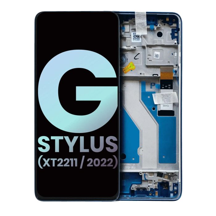 LCD Display mit Rahmen für Moto G Stylus 4G (XT2211/ 2022) (Original)