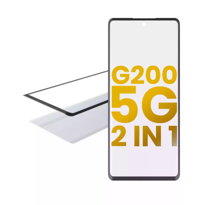 2-in-1 Front Glas mit OCA vormontiert für Motorola Moto G200 5G (XT2175/ 2022)