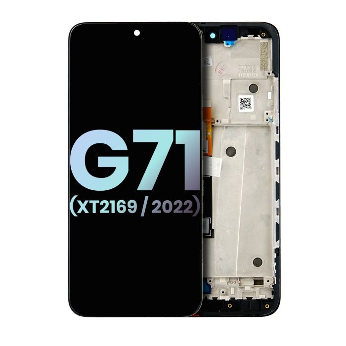 OLED Display mit Rahmen für Moto G71 5G (XT2169/ 2022) (Original) (All Colors)