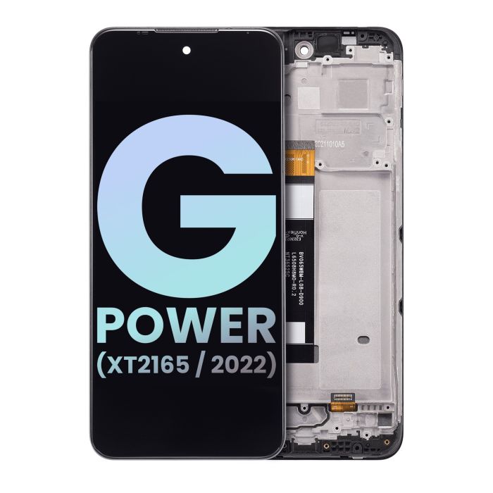 LCD Display mit Rahmen für Moto G Power (XT2165/ 2022) (Original) (All Colors)