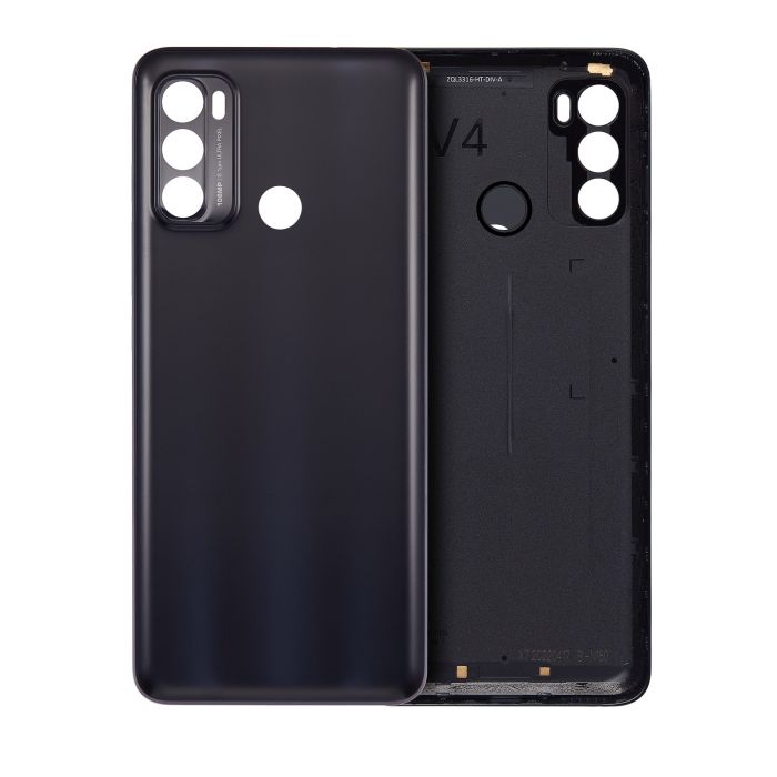 Rückglas für Motorola Moto G40 Fusion (XT2147-1/ 2021) (Schwarz)