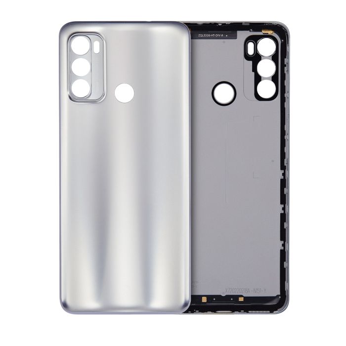 Rückglas für Motorola Moto G40 Fusion (XT2147-1/ 2021) (Silber)