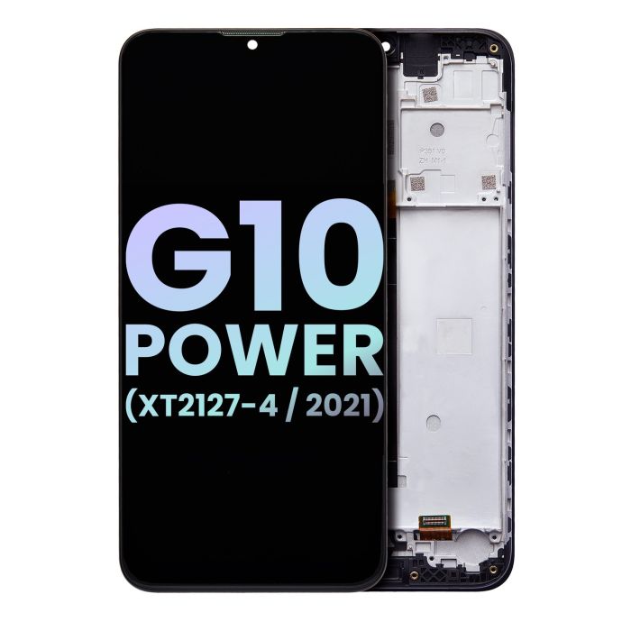LCD Display mit Rahmen für Moto G10 Power (XT2127-4/ 2021) (Original)