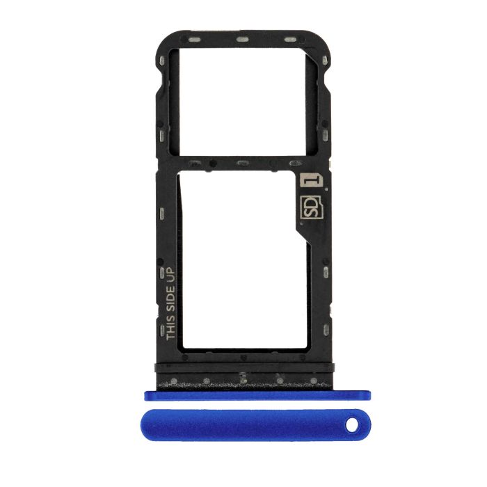 SIM-Kartenschacht für Moto G Power (XT2117/ 2021) (Original) (Glowing Blue)