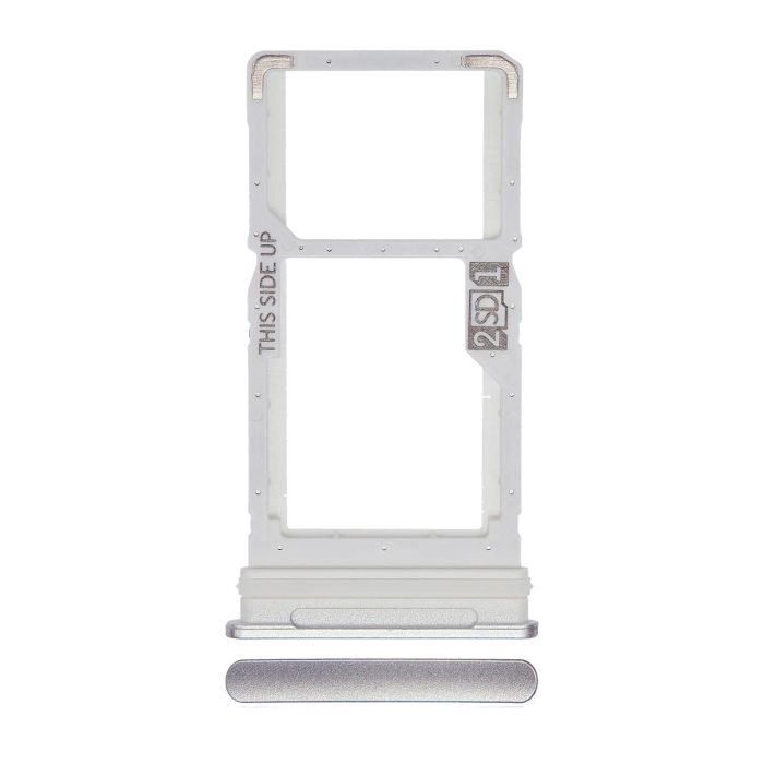 SIM-Kartenschacht Dual für Motorola Moto G 5G (XT2113-3/ 2020) (Frosted Silver)