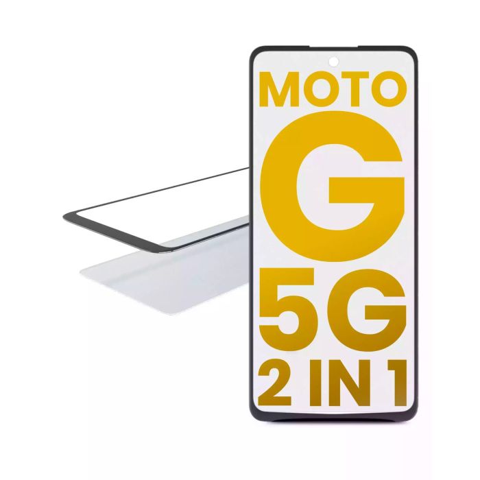 2-in-1 Front Glas mit OCA vormontiert für Motorola Moto G 5G (XT2113-3/ 2020)