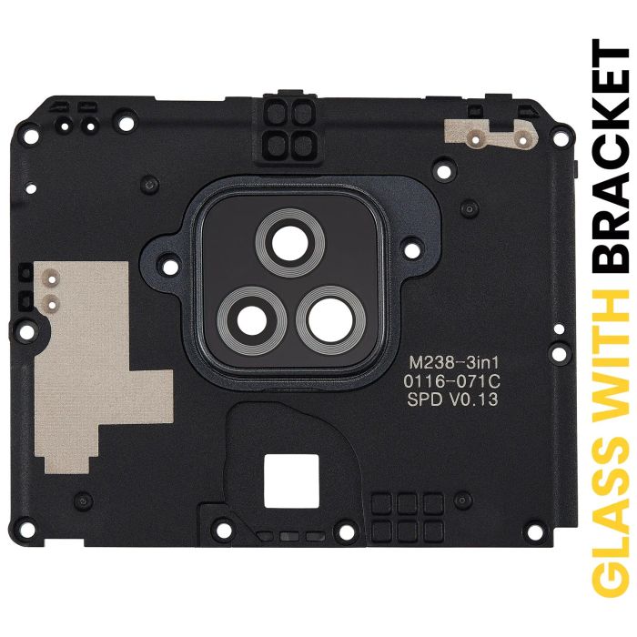 Rückkamera-Linse mit Halterung für Motorola Moto G Play (XT2093/ 2021) (Grau)