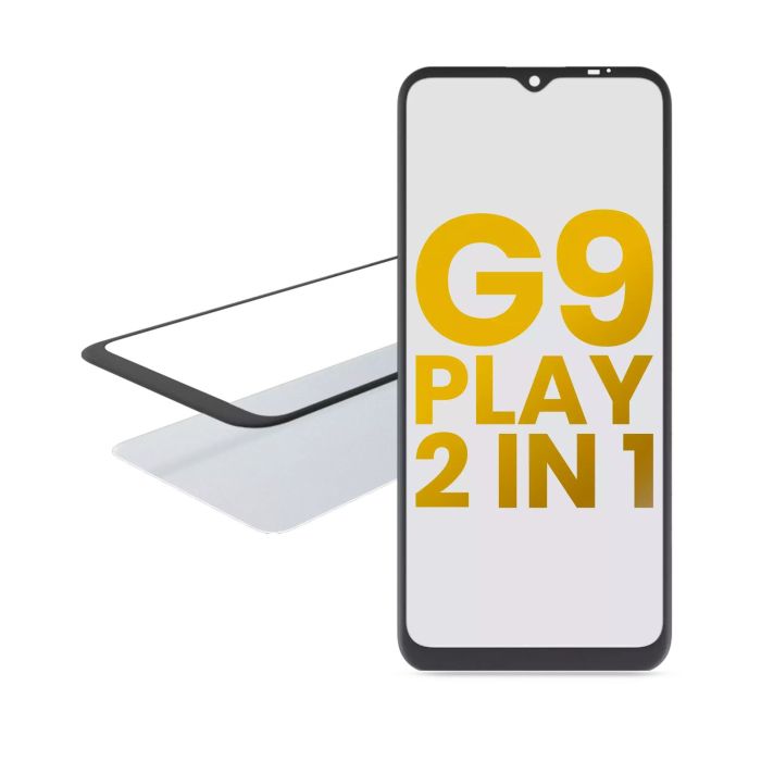 2-in-1 Front Glas mit OCA vormontiert für Motorola Moto G9 Play (XT2083/ 2020)