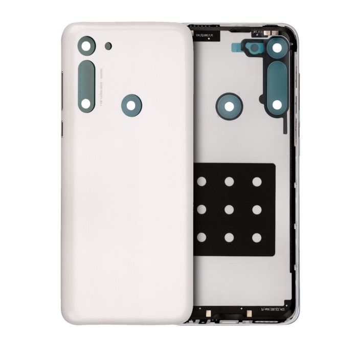 Rückglas für Motorola Moto G8 (XT2045-1/ 2020) (White Prism)