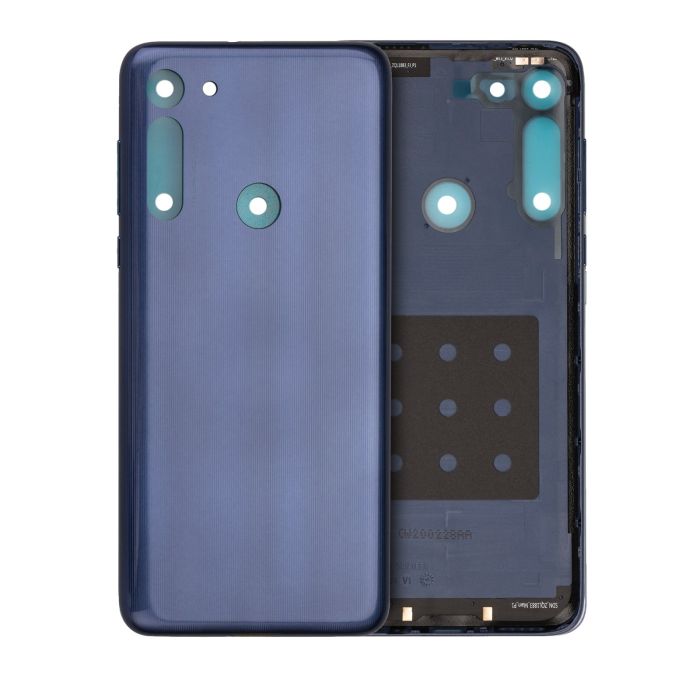 Rückglas für Moto G8 (XT2045-1/ 2020)/ G Fast (XT2045-3/ 2020) (Neon Blue)
