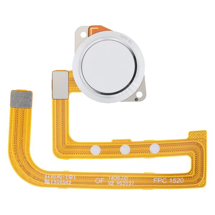 Fingerabdruck Leser mit Flexkabel für Moto G Fast (XT2045-3/ 2020) (Pearl White)