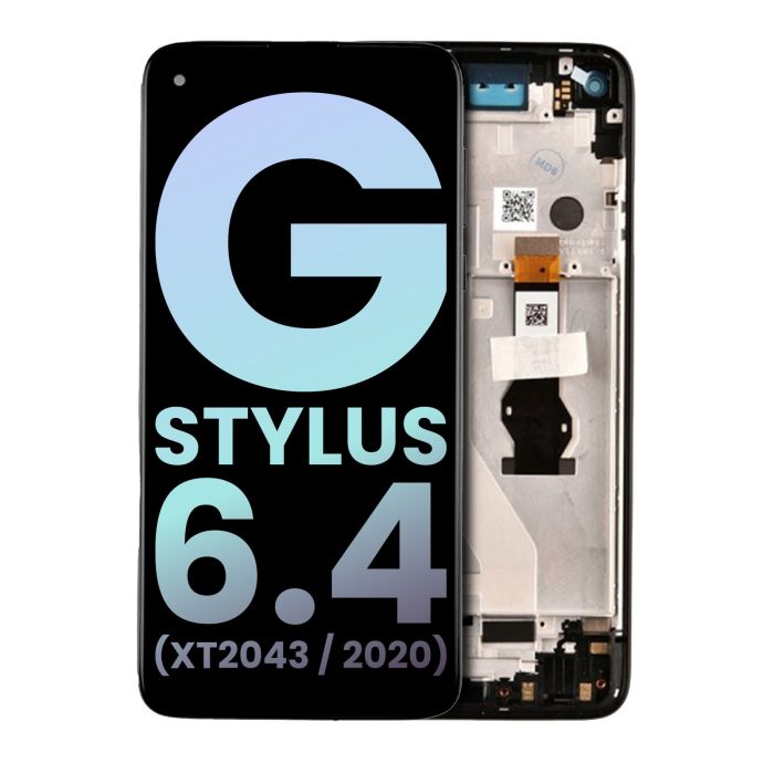 LCD Display mit Rahmen für Moto G Stylus 6.4" (XT2043/ 2020) (Original)