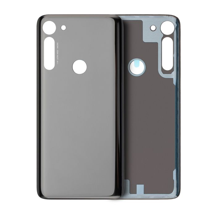 Rückglas für Motorola Moto G8 Power (XT2041-1/ XT2041-3/ 2020) (Smoke Black)