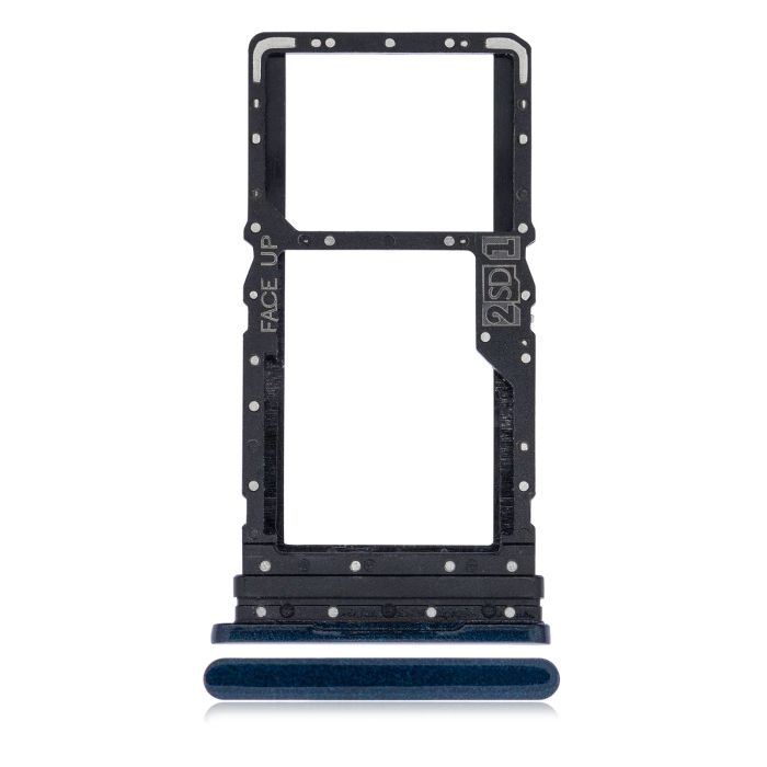 SIM-Kartenschacht Dual für Moto G8 Power (XT2041-1/ XT2041-3/ 2020) (Capri Blue)
