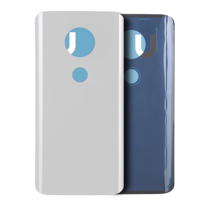 Rückglas für Motorola Moto G7 (XT1962/ 2019) (Original) (Clear White)