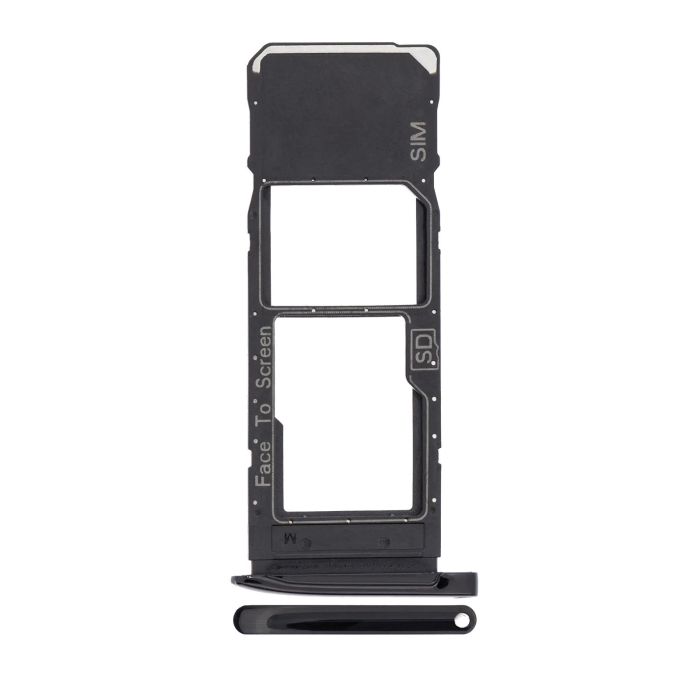 SIM-Kartenschacht Single für Moto G7 (XT1962/ 2019) (XT1965-2/ 2019) (Schwarz)