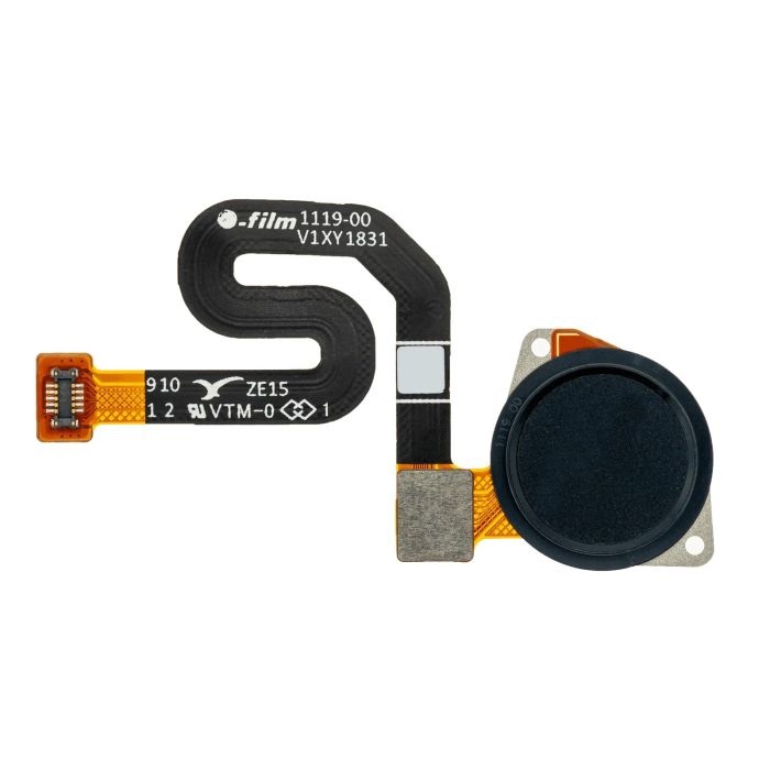 Fingerabdruck Scanner mit Flex für Moto G7 Power (XT1955/ 2019) (Ceramic Black)