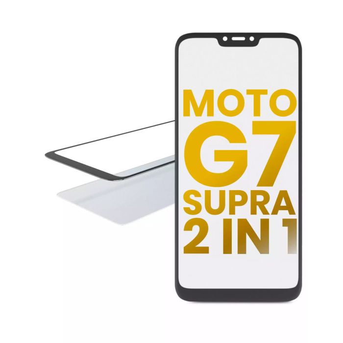 2-in-1 Front Glas mit OCA vormontiert für Moto G7 Supra (XT1955-5/ 2019)