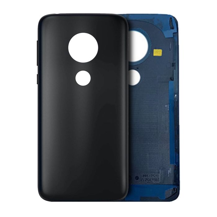 Rückglas für Motorola Moto G7 Play (XT1952/ 2019) (Schwarz) (US Version)
