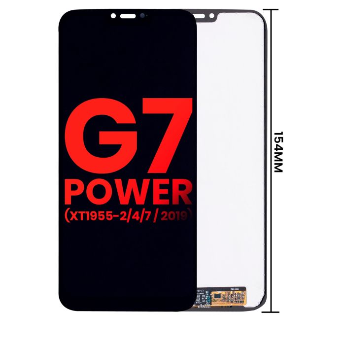 LCD Display ohne Rahmen für Moto G7 Power (XT1955-1/2/4/7/ 2019) (154MM)
