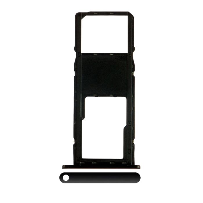 SIM-Kartenschacht Single für Moto G7 Power (XT1955/ 2019) (Ceramic Black)