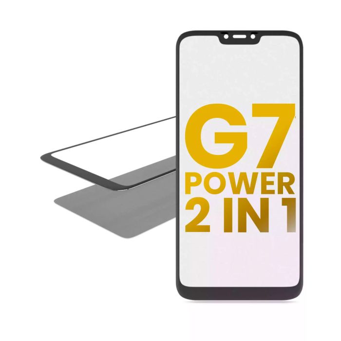 2-in-1 Front Glas mit OCA vormontiert für Motorola Moto G7 Power (XT1955/ 2019)