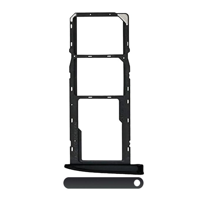 SIM-Kartenschacht Dual für Motorola Moto G6 (XT1925/ 2018) (Schwarz)