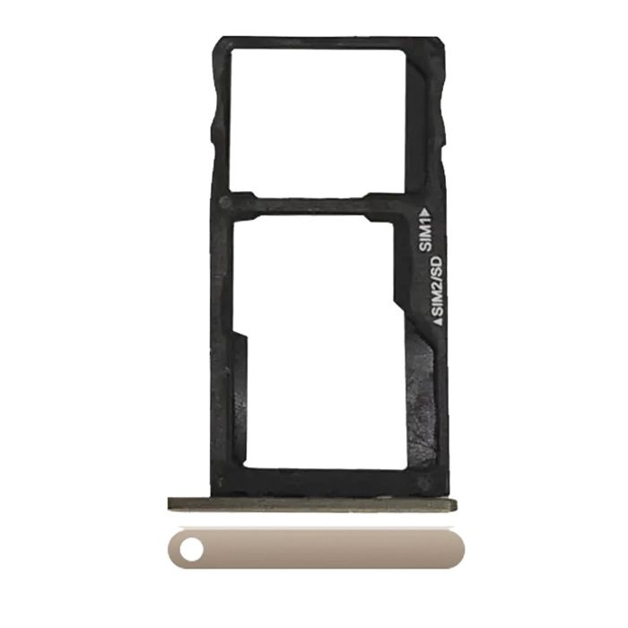 SIM-Kartenschacht für Moto G5S (XT1793/ 2017) (Gold) (Dual Card Version)