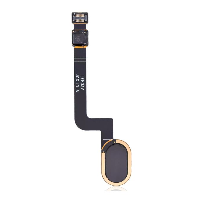 Home-Taste mit Flexkabel für Moto G5 Plus (XT1687/ 2017) (Original) (Schwarz)