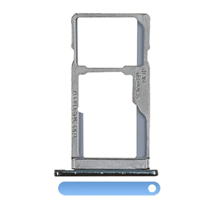 SIM-Kartenschacht Single für Moto G6 Play/ G6 Forge (XT1922/ 2018) (Blau)