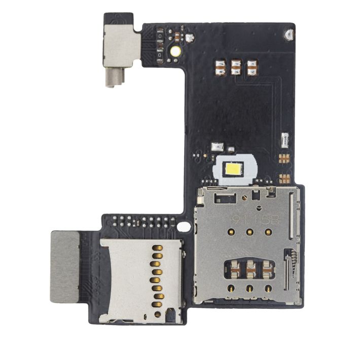SIM-Kartenleser Flex mit Platine für Moto G2 (XT1068/ 2014) (Single Sim)