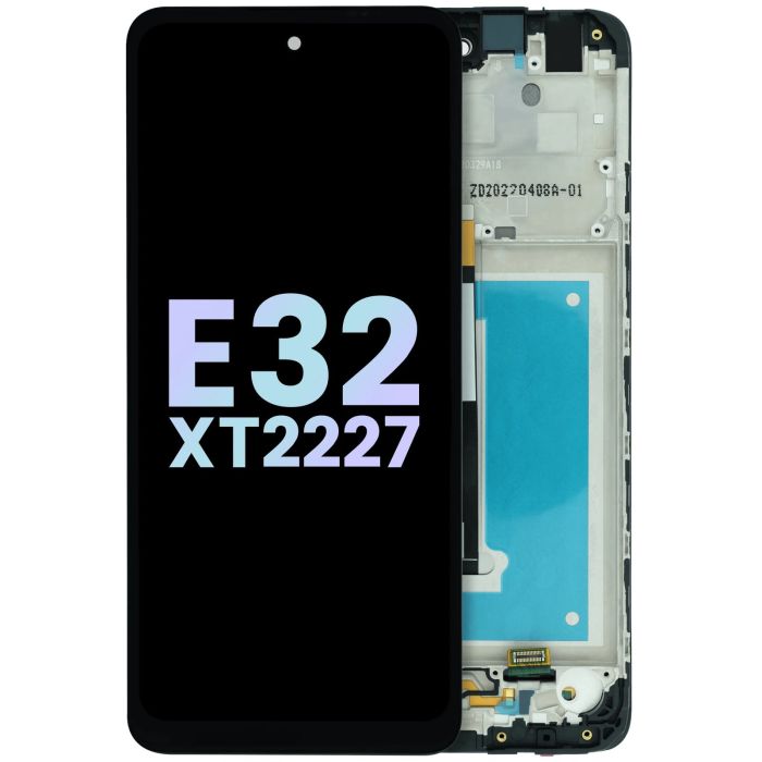 LCD Display mit Rahmen für Moto E32 XT2227 (Original) (All colors)