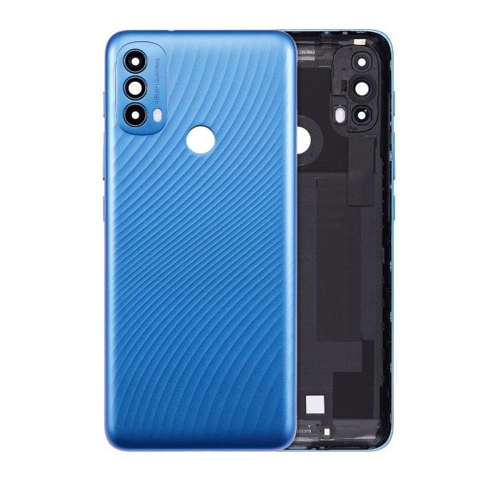 Rückglas für Motorola Moto E30 (XT2158-6/ 2021) (Digital Blue)