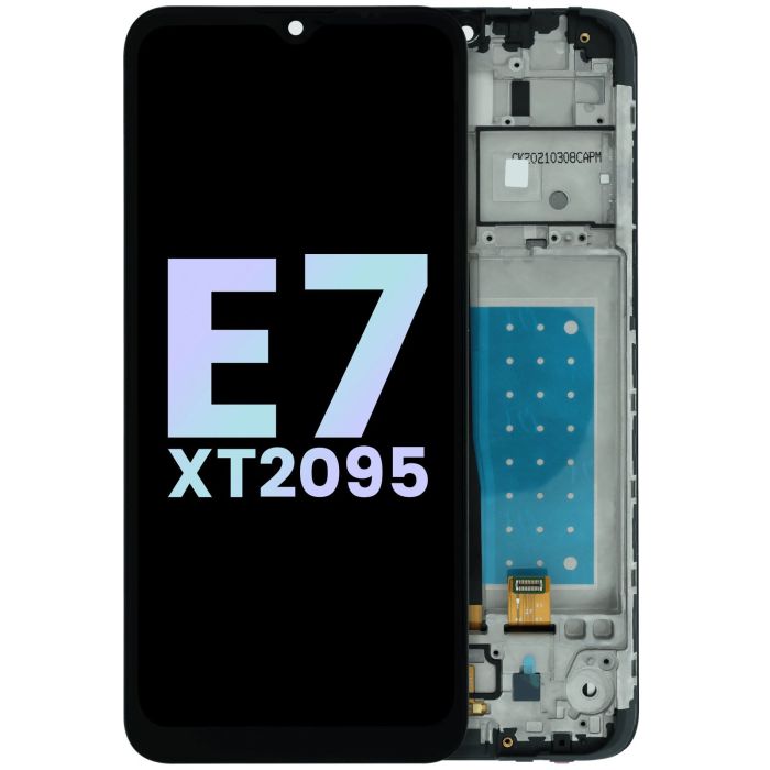 LCD Display mit Rahmen für Moto E7 XT2095 (Original) (All Colors)