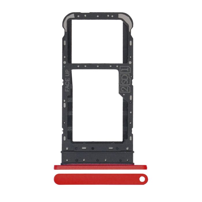 SIM-Kartenschacht Dual für Motorola Moto E7 (XT2095/ 2020) (Rot)