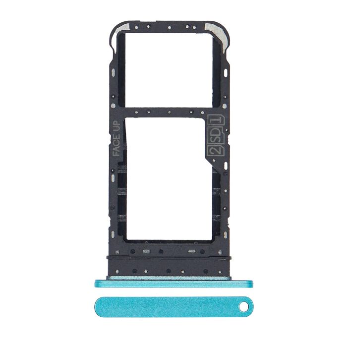 SIM-Kartenschacht Dual für Motorola Moto E7 (XT2095/ 2020) (Aqua Blue)
