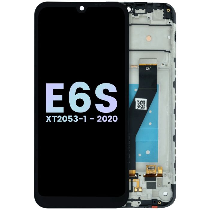 LCD Display mit Rahmen für Moto E6s XT2053 (Original) (All colors)