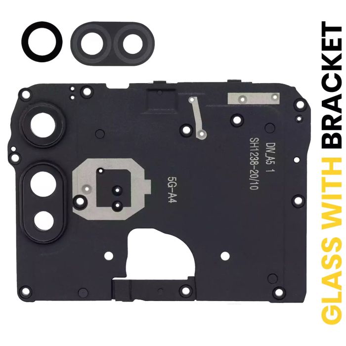 Rückkamera-Linse mit Halterung für Motorola Moto E (XT2052/ 2020) (Schwarz)