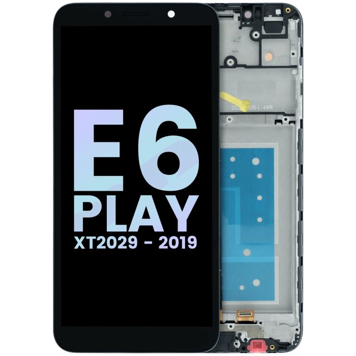 LCD Display mit Rahmen für Moto E6 Play XT2029 (Original) (All colors)