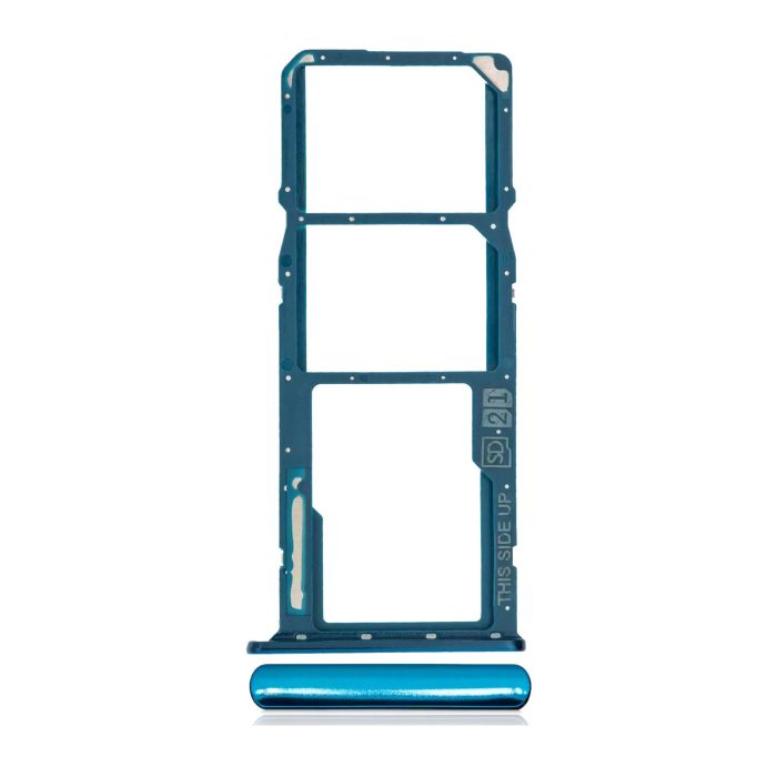 SIM-Kartenschacht Dual für Motorola Moto E6 Play (XT2029/ 2019) (Turquoise Blue)