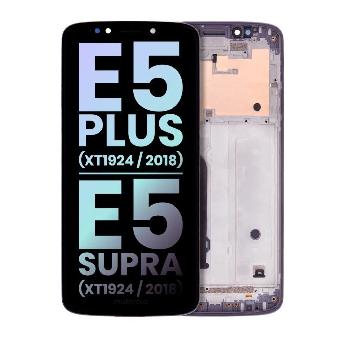 LCD Display mit Rahmen für Moto E5 Plus (XT1924/ 2018)/ E5 Supra (XT1924/ 2018)