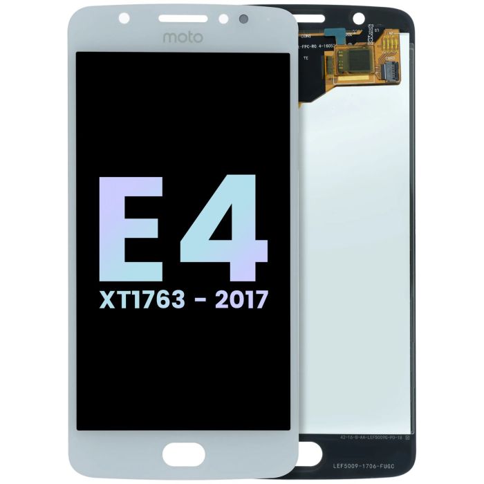 LCD Display ohne Rahmen für Moto E4 (XT1763/ 2017) (Original) (Weiß)
