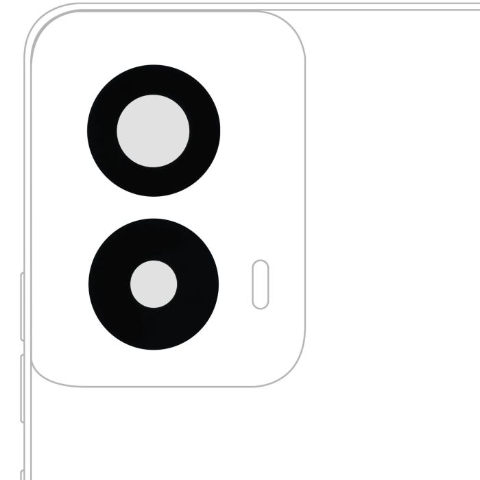 Rückkamera-Linse (nur Glas) mit Kleber für Moto Edge 2024 (XT2405/ 2024)