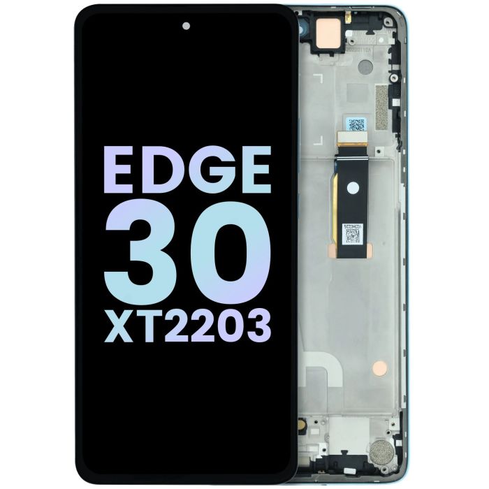 OLED Display Einheit mit Rahmen für Motorola Edge 30 XT2203 (Original) (Grün)