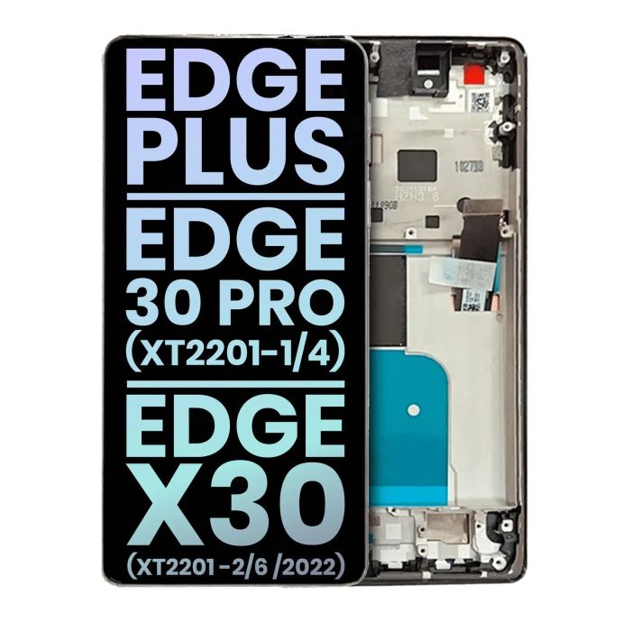 OLED Display mit Rahmen für Moto Edge Plus/ Edge 30 Pro (XT2201-1/4)/ Edge X30